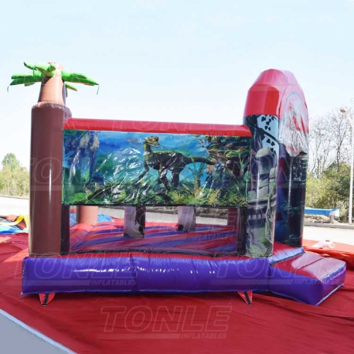 Commercial Inflatable Jurassk Park Dinosaur Bounce House For Sale