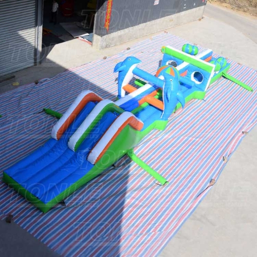 inflatable water floating obstacle course games for sale